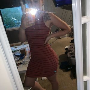 Pinstripe Mini Dress